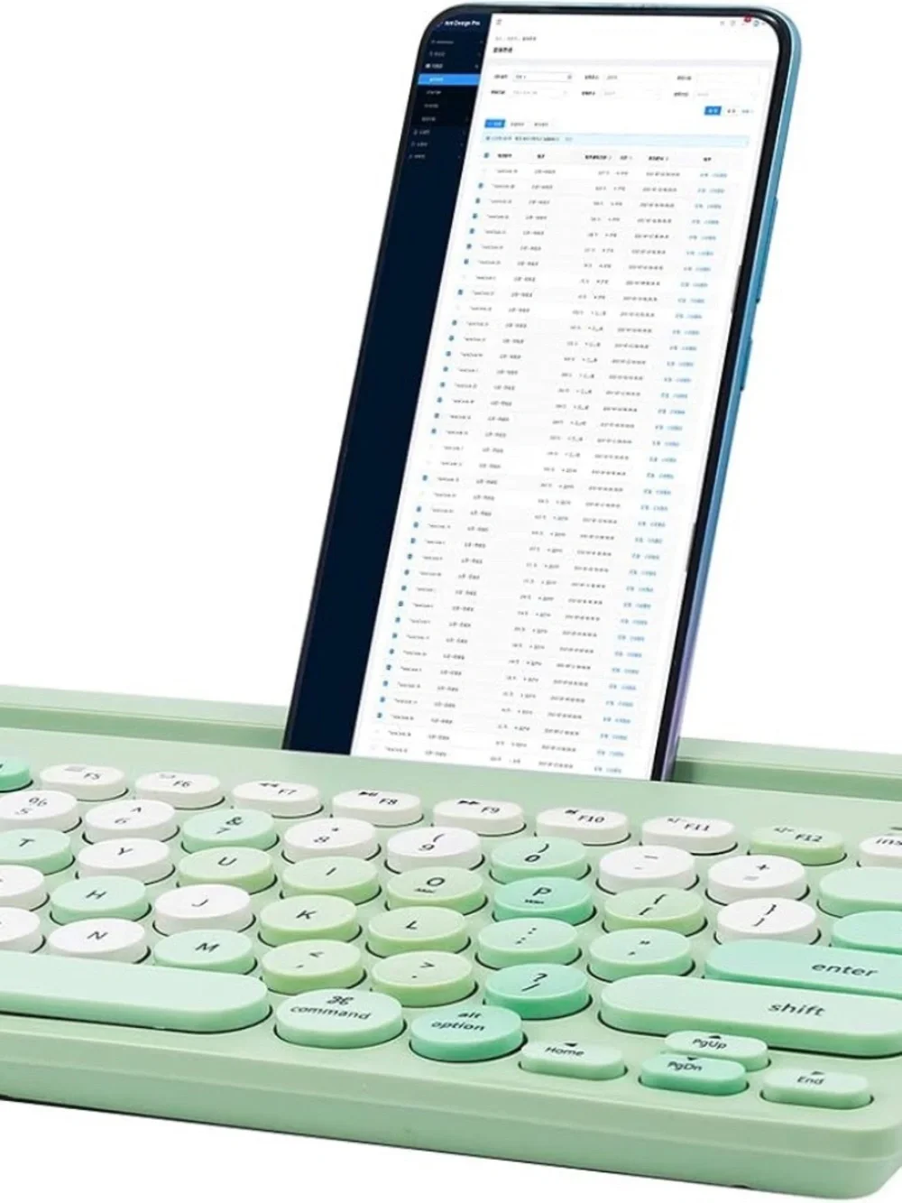 Portable Wireless Bluetooth Dual Mode Keyboard IPad, Up 3 Devices, Mac Android